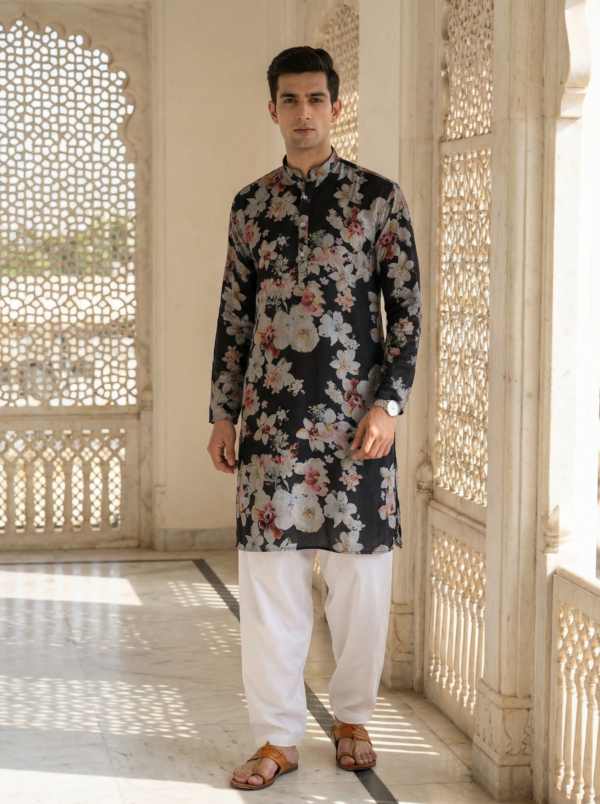 1000069140.jpg Midnight Blossom Printed Kurta