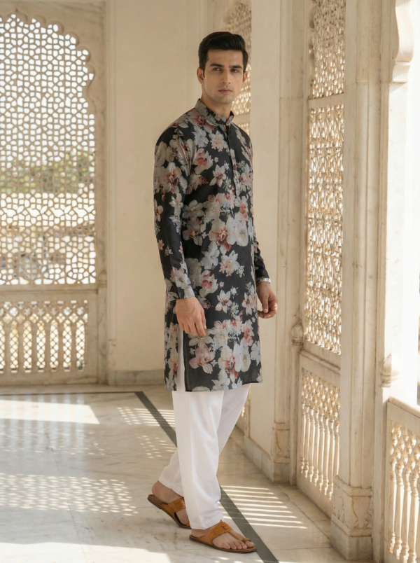1000069141.jpg Midnight Blossom Printed Kurta