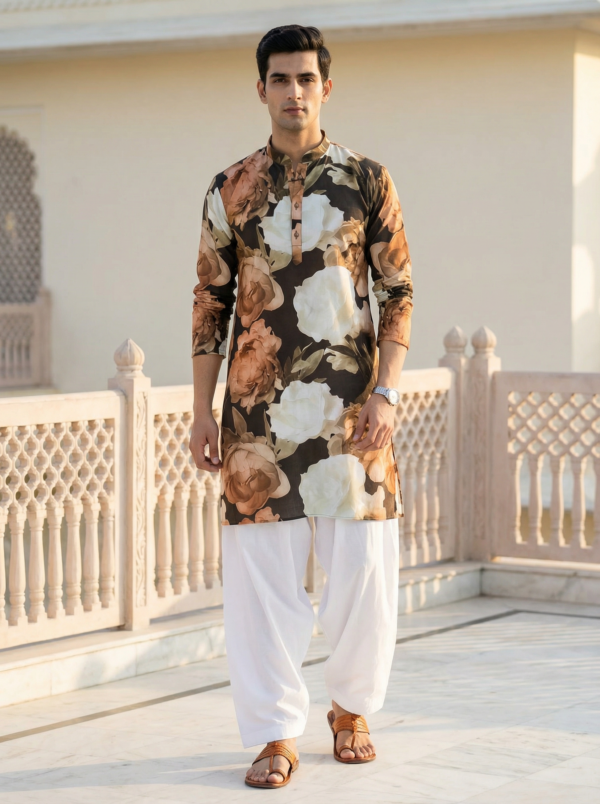 1000069464.jpg Midnight Bloom Floral Kurta